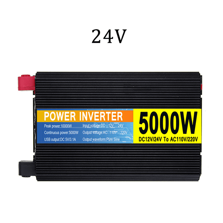 5000W Car Power Pure Sine Wave Car Inverter DC 12V/24V to AC220V~240V - MRSLM