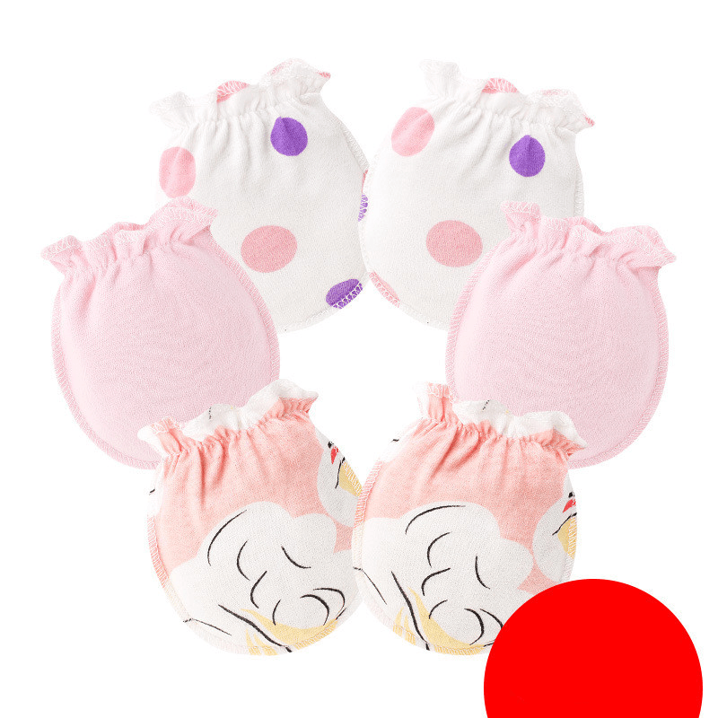 Newborn'S Thin Foot Cover Baby Anti-Scratch Gloves - MRSLM