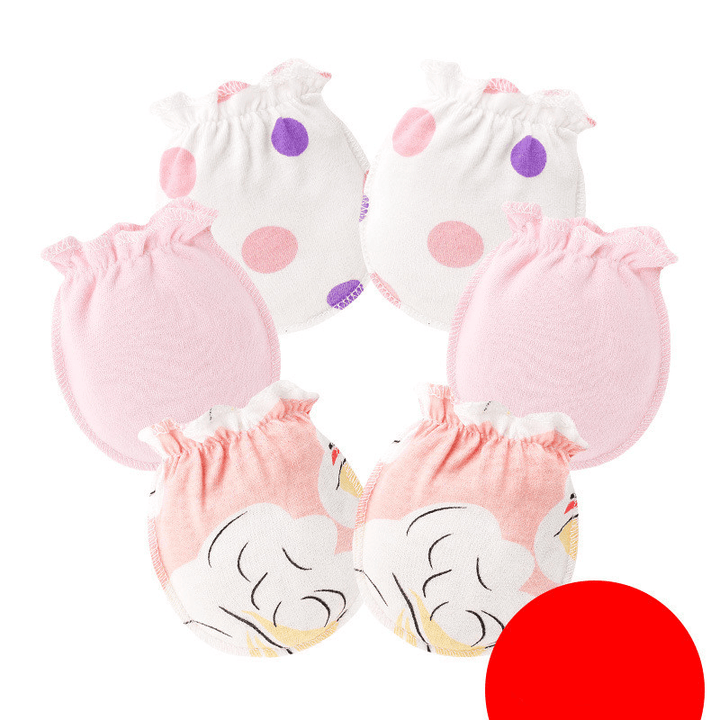 Newborn'S Thin Foot Cover Baby Anti-Scratch Gloves - MRSLM