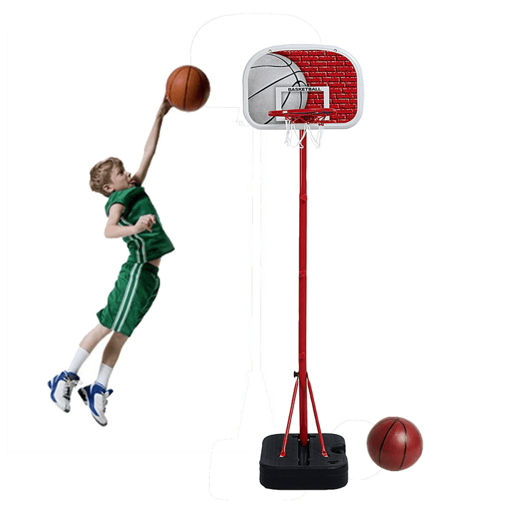 Junior Portable Basketball System Hoop Stand Children Basketball Hoop Set Height Adjustable Portable Basketball System Indoor Sports Toy - MRSLM