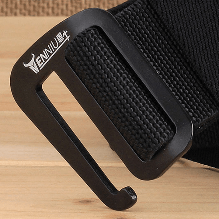 Men Nylon Elastic Belt Outdoor Woven Canvas Belt - MRSLM