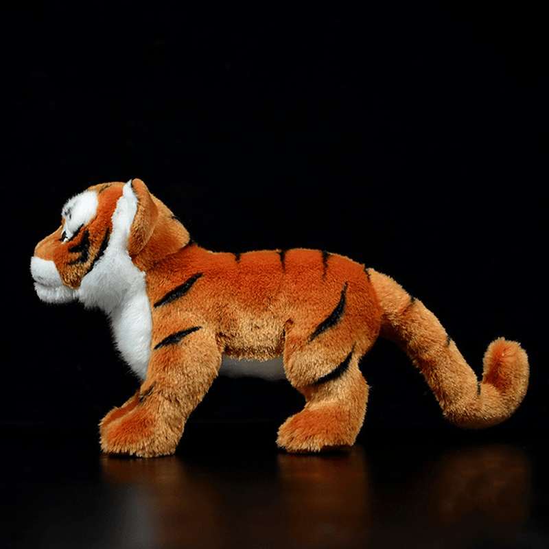 Simulation Standing Tiger Plush Toy White Cute - MRSLM