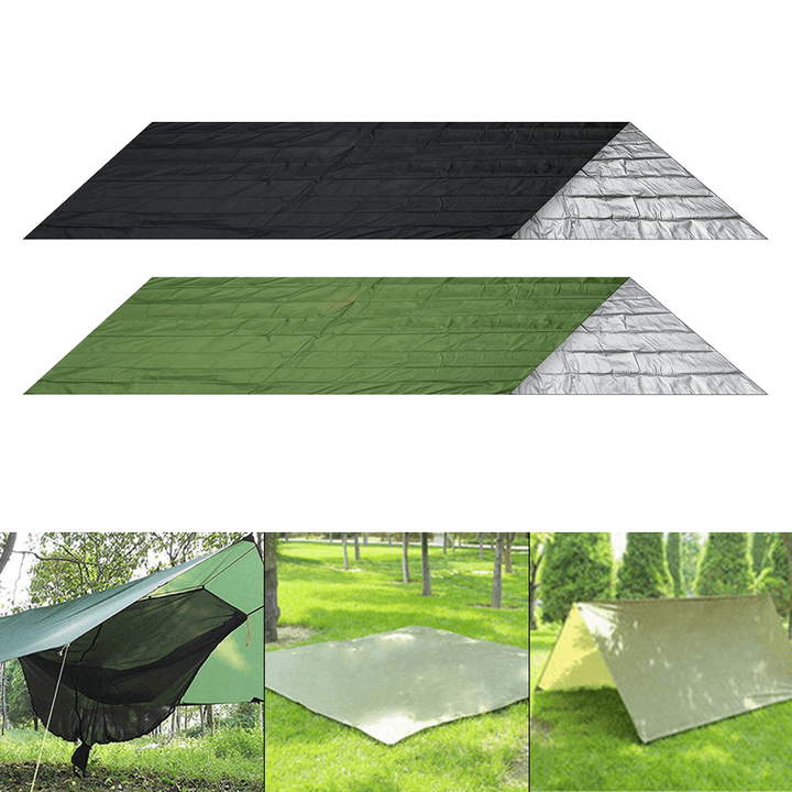 3X3.5M Sun Shade Awning Waterproof Multifunction Tent Canopy Beach Hammock Cover Picnic Mat Outdoor Camping - MRSLM