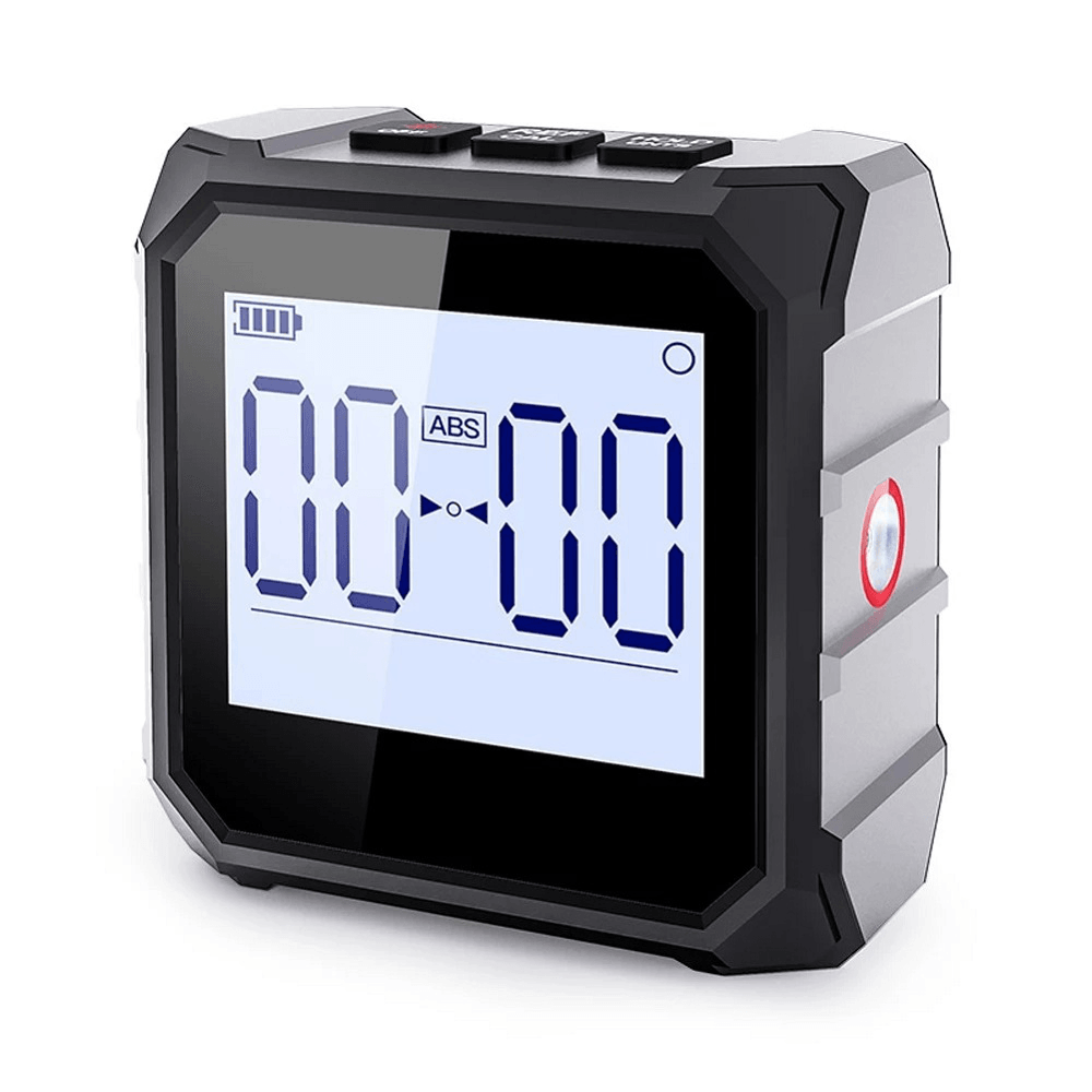 MESTEK 4*90° Dual Laser Digital Protractor High Precision Inclinometer with 1.44-Inch HD LCD Backlight Display - MRSLM