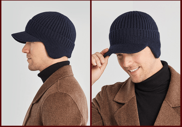 European and American Autumn and Winter Outdoor Warm Ear Protection Knitted Hat - MRSLM