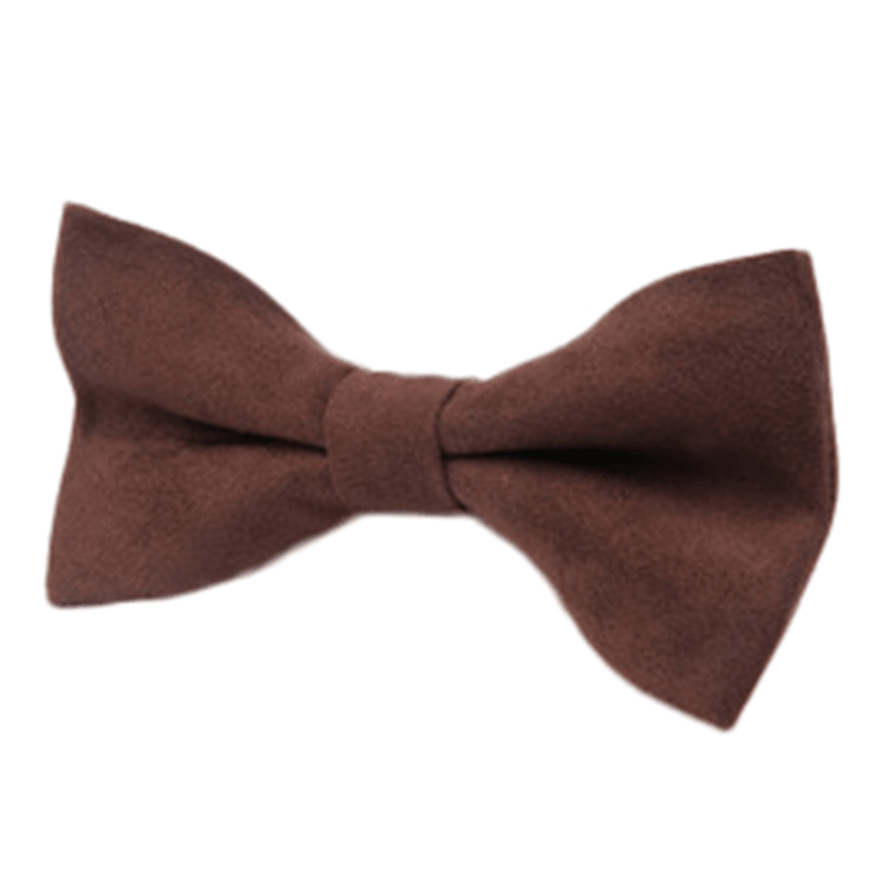 Men Solid Double Layer Formal Suit Corduroy Business Bow Tie - MRSLM