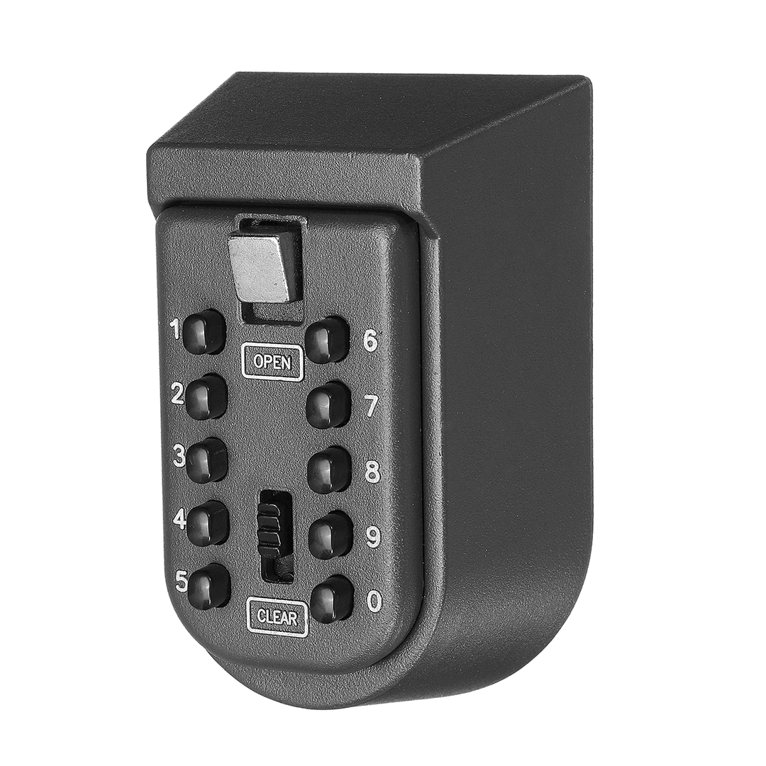 Outdoor Wall Mount Key Safe Combination Lock Storage Box 10-Digital Password - MRSLM