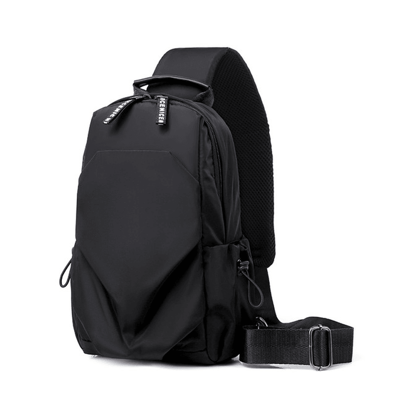 Men'S Chest Bag Simple Shoulder Messenger Bag Student Fashion Oxford Spinning Casual Sports Messenger Bag Small Bag Male - MRSLM