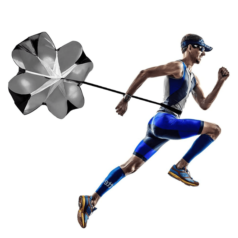 56Inch Speed Resistance Parachute Umbrella Running Soccer Football Explosive Power Training Tool - MRSLM