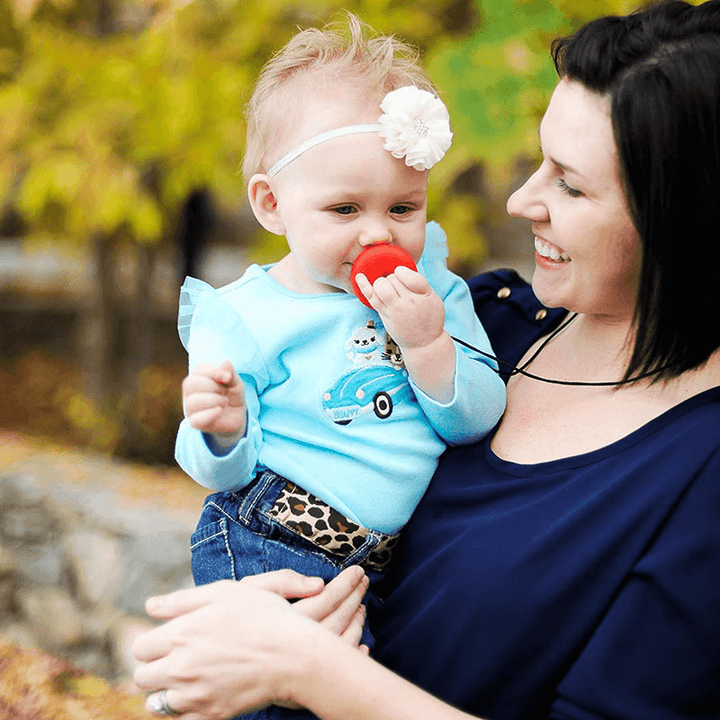 Vvcare BC-TN08 Silicone Teether Necklace Safe BPA Free Teething Pendant Stylish Jewelry - MRSLM