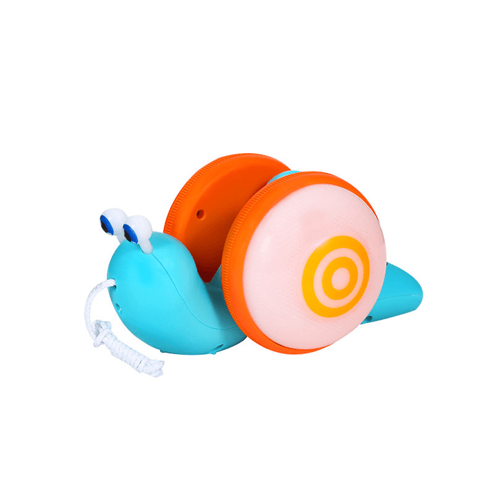 Snail Drag Toy Light Music Baby Pull Rope Cartoon Toy - MRSLM