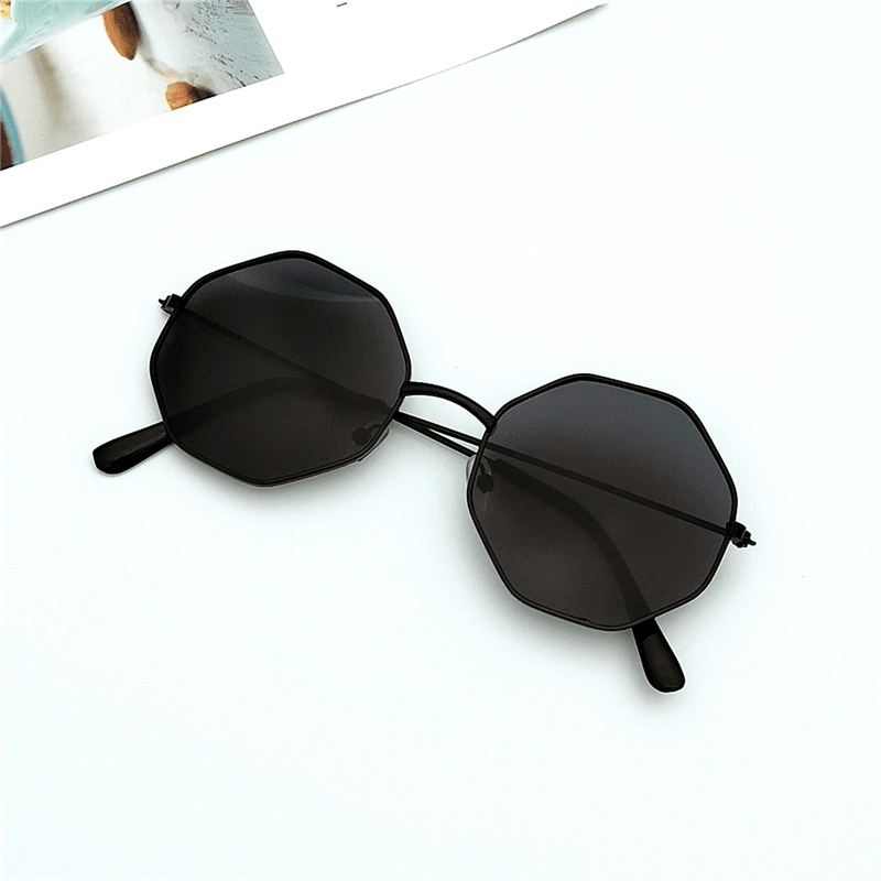 Round Irregular Girl Line Ins Ocean Film Sunglasses Female Sunglasses Men'S Korean Style Trend - MRSLM