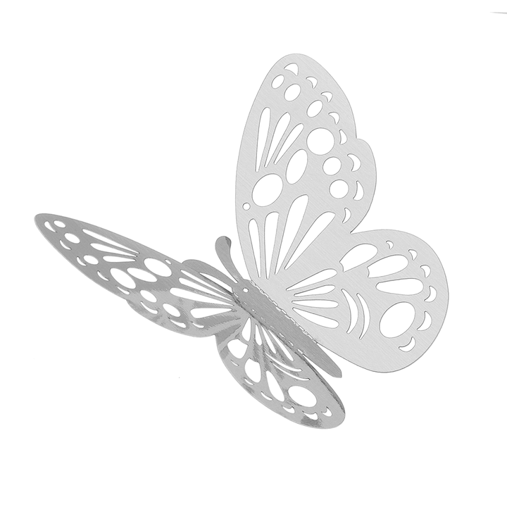 12Pcs 3D Butterfly Wall Sticker Home Decor DIY Butterfly Fridge Sticker Party Wedding Room Decor - MRSLM