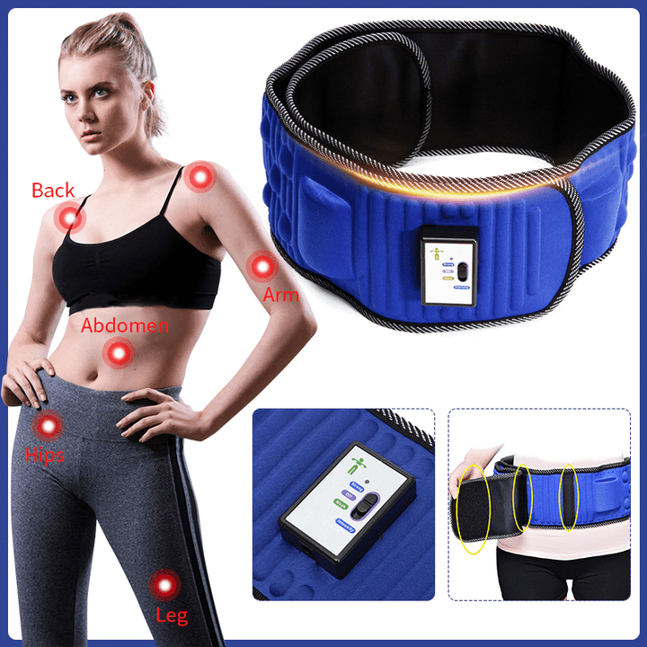 Electric Abdominal Tummy Slimming Belly Burner Reduce Weight Fitness Belt - MRSLM