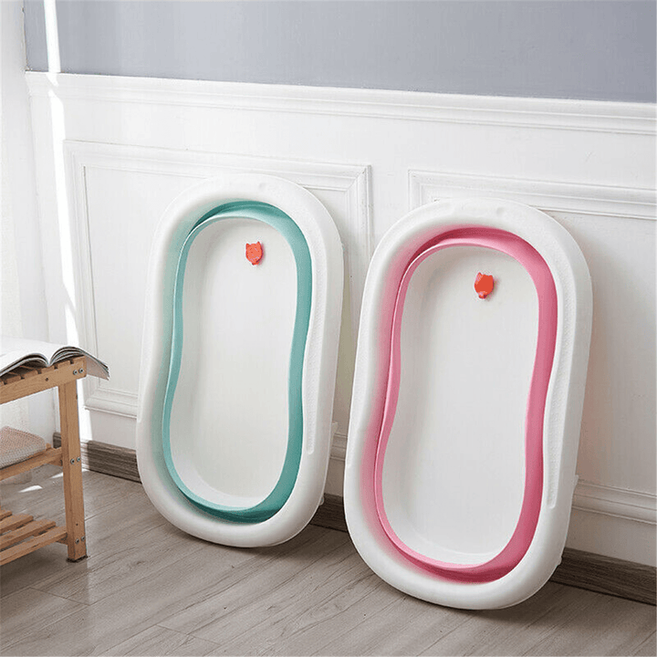 Baby Bathtub Foldable Travel Bath Large Newborn Kids Deluxe Wash Bath Tub - MRSLM