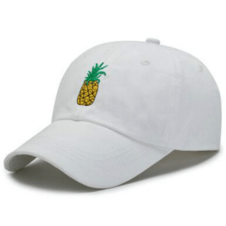 Embroidered Pineapple Baseball Cap Adjustable Cotton - MRSLM