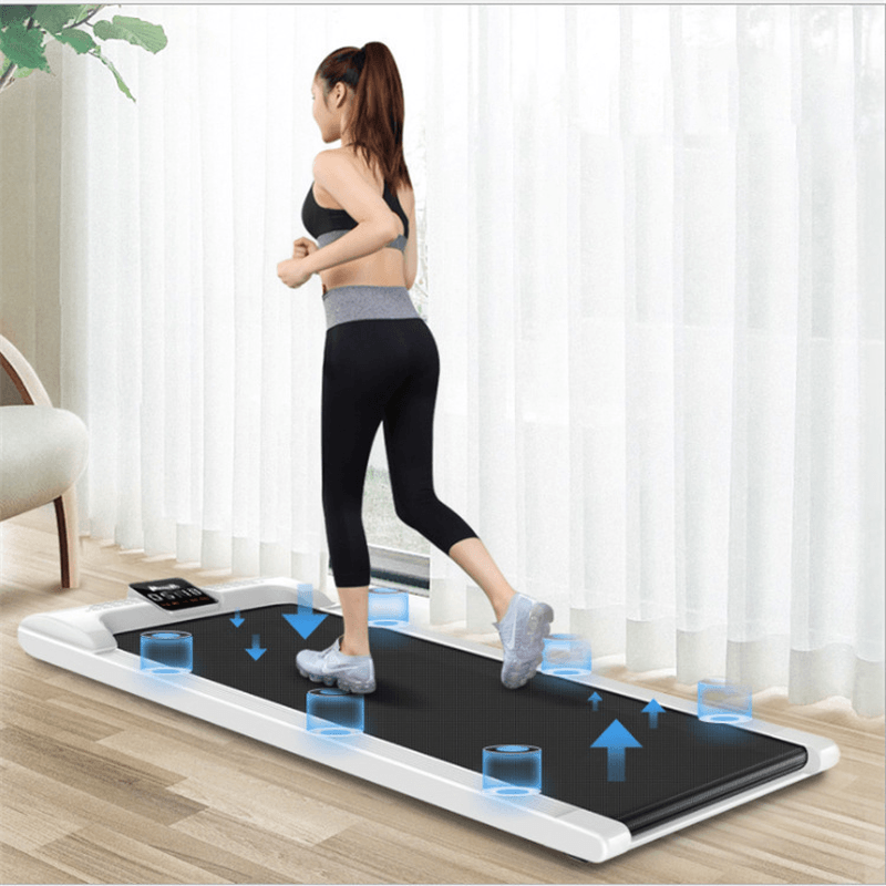 KALOAD Adjustable 1-6Km/H Electric Treadmill 50Mm Width Walking Area Mute Data Display Remote Control Folding Exercise Tools Max Load 100Kg - MRSLM