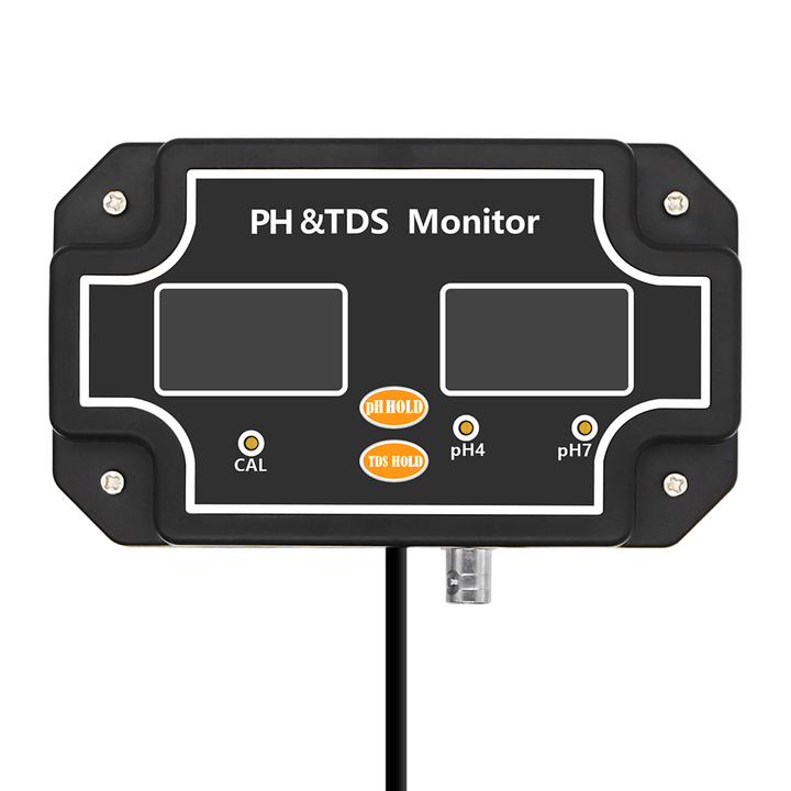 PH/TDS-2683 2 in 1 Water Quality Tester Ph/Tds Meter Waterproof Double Display Tester Black EU Plug - MRSLM
