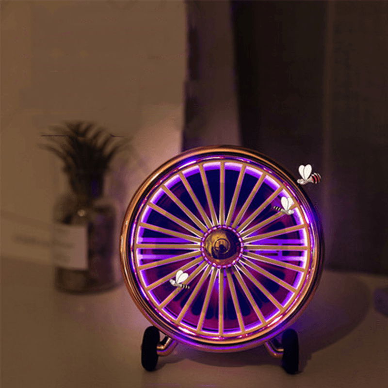 Multifunctional Mosquito Killer Lamp 2W USB Fan 1800Rpm USB Charging for Home Office - MRSLM