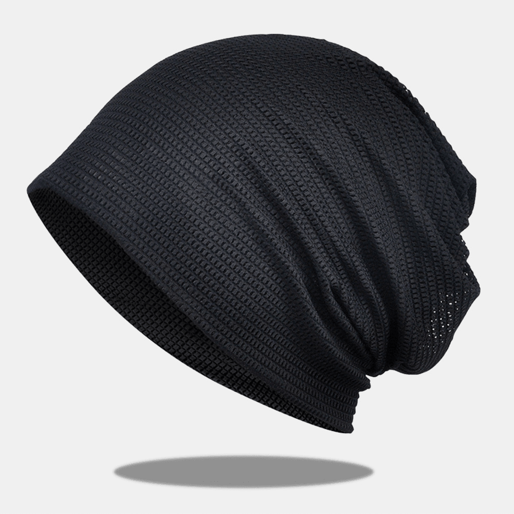 Women Spring Summer Thin Mesh Breathable Baotou Hat Dual-Use Neck Protection Sunshade Bib Scarf Bonnet Hat Beanie Hat - MRSLM