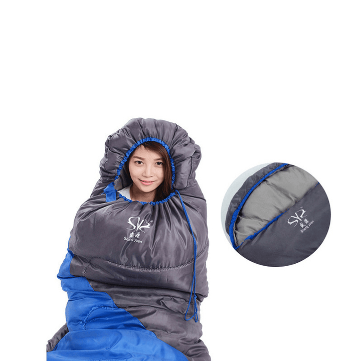 Envelope Waterproof Sleeping Bag Outdoor Camping Traveling Sleeping Bag Winter Cotton Warm Adult Sleeping Bag - MRSLM