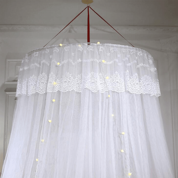 Ceiling-Mounted Mosquito Net Free Installation Home Dome Foldable Bed Canopy - MRSLM