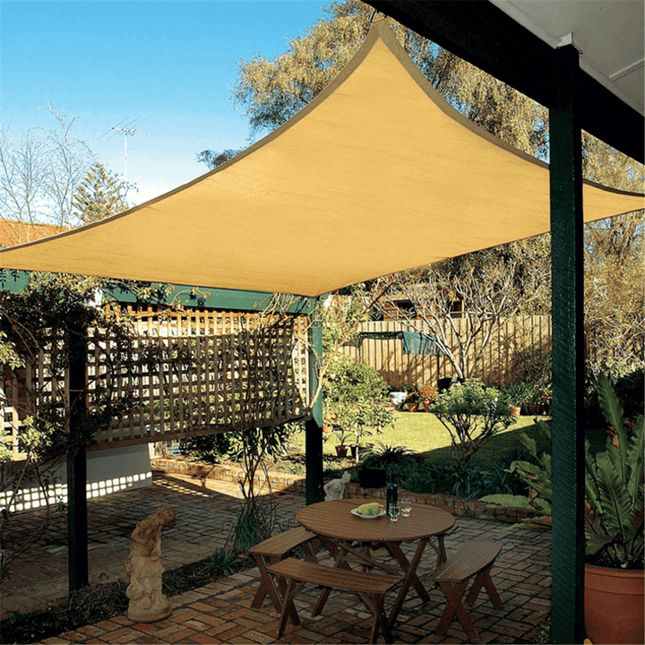 2.5X2.5M Top Sun Shade Sail Shelter Outdoor Garden Patio Car Cover Awning Canopy - MRSLM