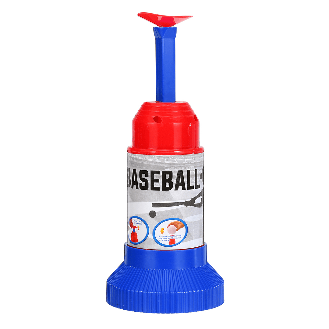 Kids Baseball Toy Set Bat & Balls Automatic Launcher for Children Entertainment Indoor Baseball Practice Tool - MRSLM