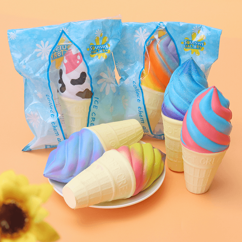 Squishy Ice Cream 15.4*6.2*6.2Cm Slow Rising with Packaging Collection Gift Soft Toy - MRSLM