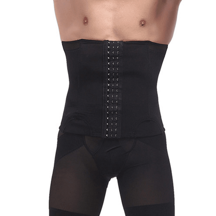 Mens Slimming Belt Belly Elastic Body Shaper Casual Corset Abdomen Tummy Slim Girdle - MRSLM