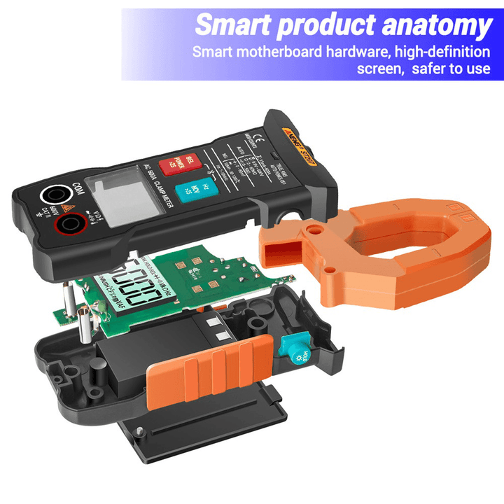 ANENG ST207 Digital Bluetooth Multimeter Clamp Meter 6000 Counts True RMS DC/AC Voltage Tester AC Current Hz Capacitance Ohm - MRSLM