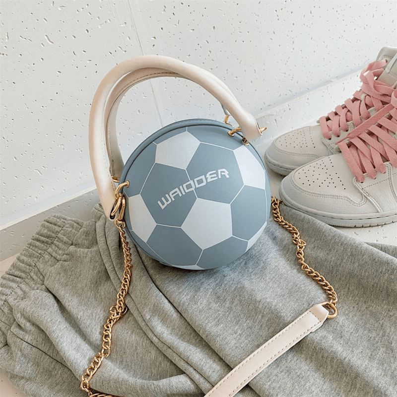 Women Fashion Basketball Football Chains Casual Handbag Crossbody Bag - MRSLM