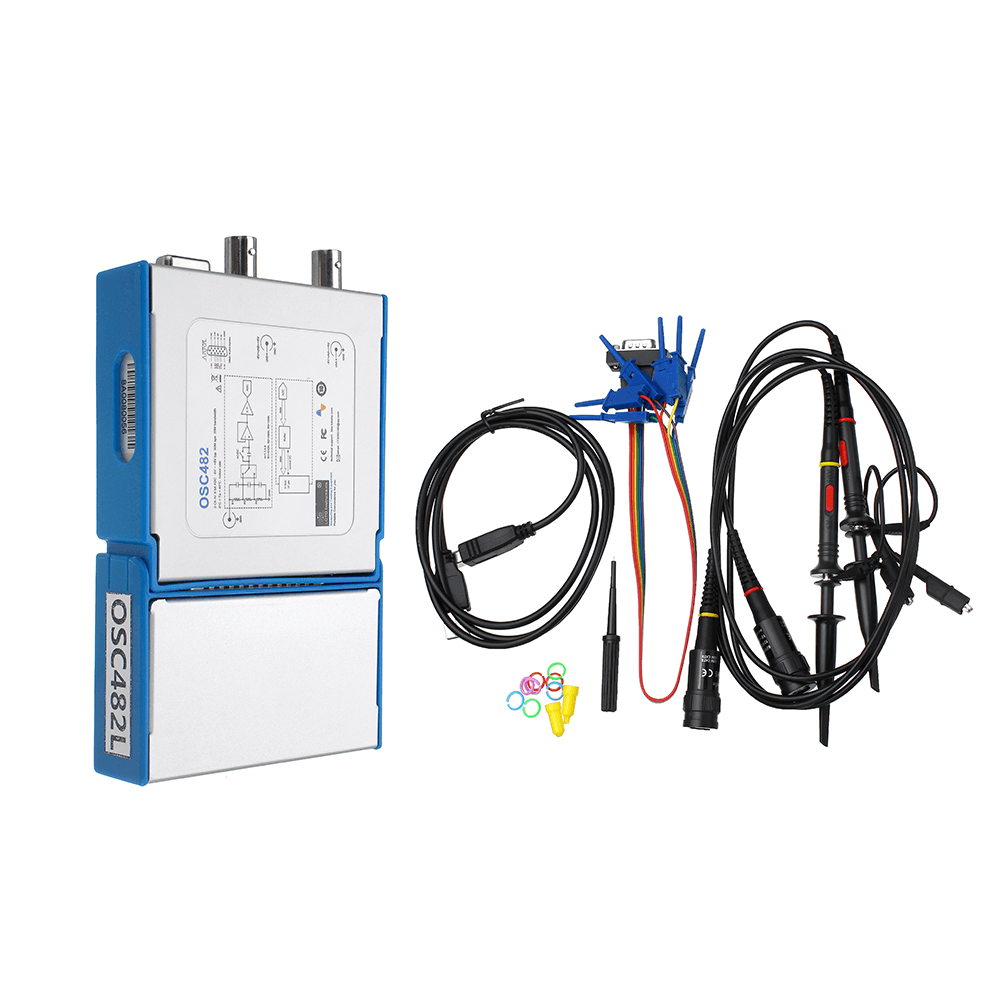 LOTO OSC482L Digital Portable Oscilloscope OSC482L PC USB 2.0 Virtual 2CH Bandwidth Oscilloscope with 4 Channels Logic Analyzer - MRSLM