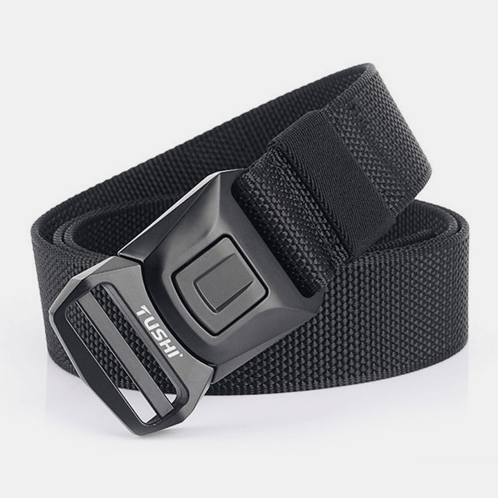 Men Nylon Quick Release Insert-Buckle 125Cm Breathable Quick-Drying Outdoor Safety Belt Training Tactics Belt - MRSLM