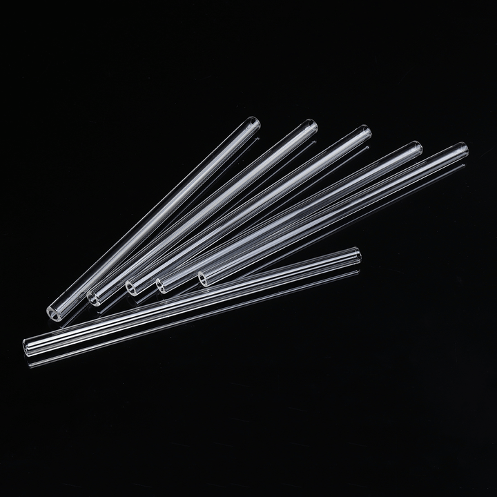 10Pcs Length 200Mm OD 10Mm 1.5Mm Thick Wall Borosilicate Glass Blowing Tube Lab Factory School Home Tubes - MRSLM