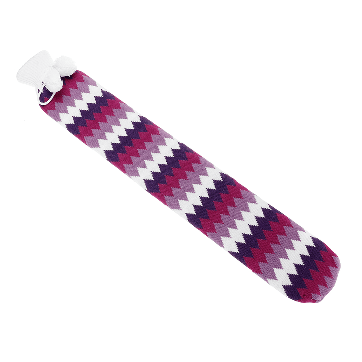 73Cm U Shape Hot Water Bottle Bag Neck Warmer Heater with with Knitted Cover - MRSLM