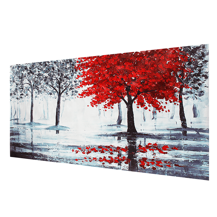 Red Forest Canvas Modern Home Wall Decor Art Paintings Picture Print Unframed - MRSLM