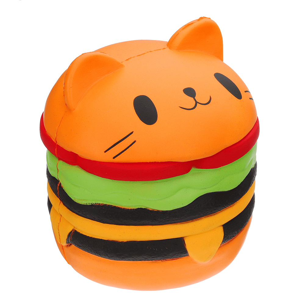 Sanqi Elan Huge Cat Burger Squishy 8.66'' Humongous Jumbo 22CM Soft Slow Rising with Packaging Gift Giant Toy - MRSLM