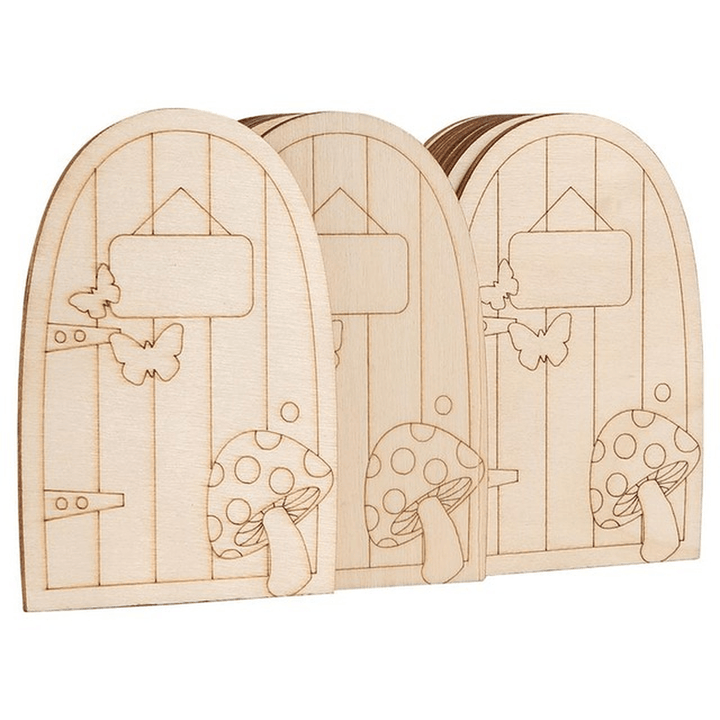 2Mm Wooden Fairy Door Creative Decoration - MRSLM