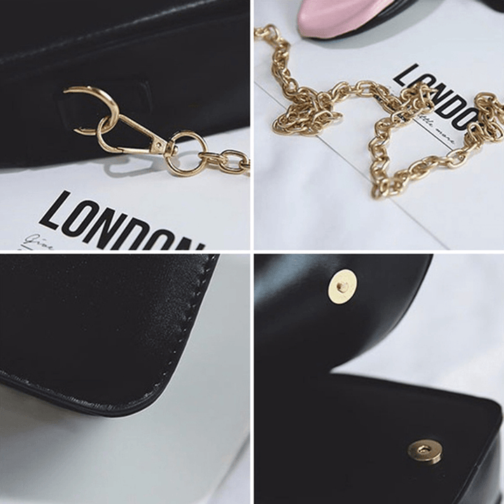 Women Cute Cartoon Rabbit Ear Chain Phone Bag Square Bag Bucket Bag Shoulder Bag - MRSLM