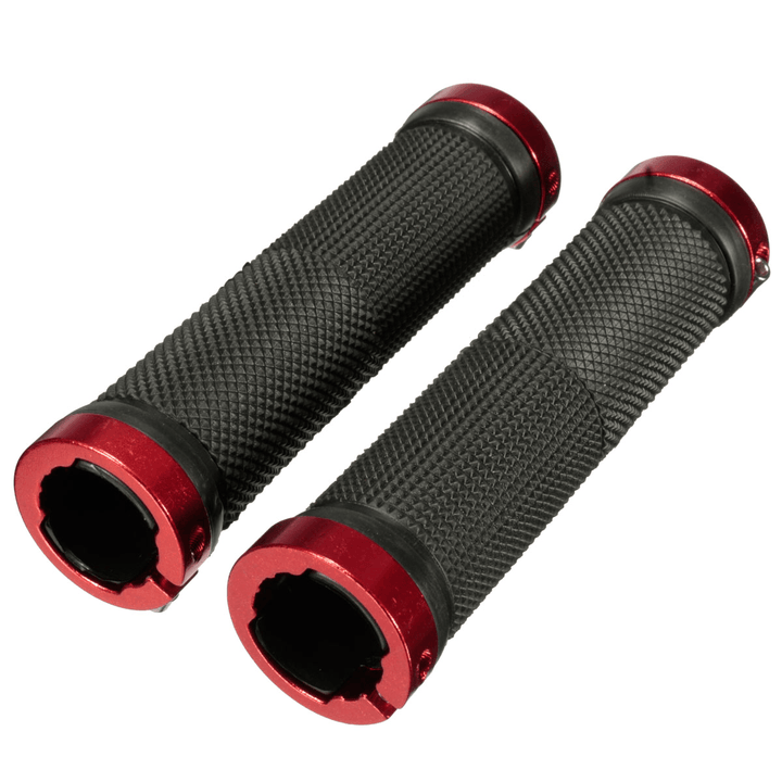 1 Pair Bike Handlebar Grips Anti-Slip MTB Bicycle Handlebar Cover Double Lock Bike Accessories - MRSLM