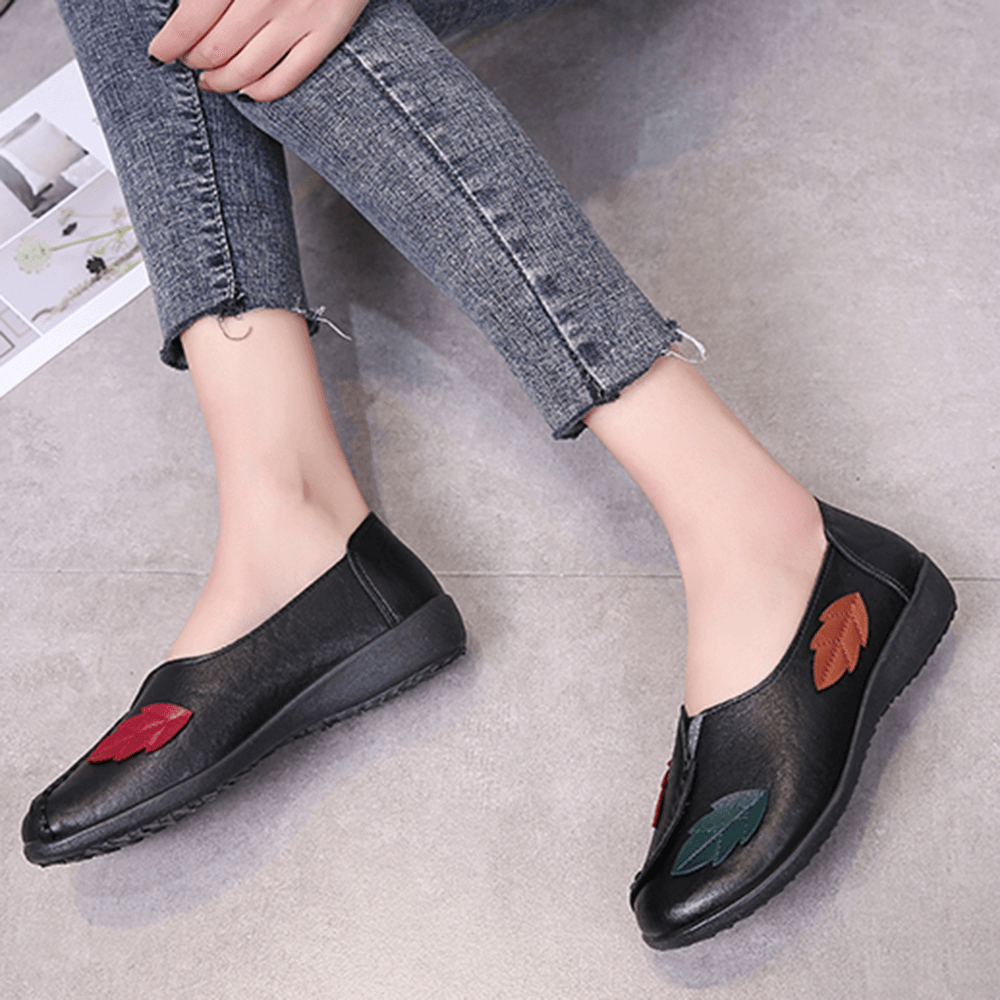 Soft Comfy Flower Flats Women Loafers - MRSLM