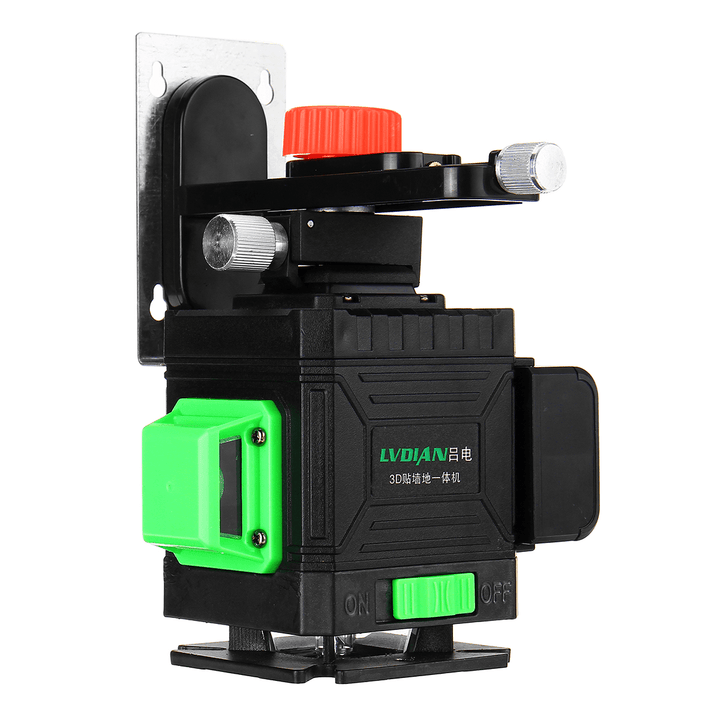 12 Lines 3D Laser Level LCD Green Self Leveling Cross Horizontal Vertical Tool - MRSLM