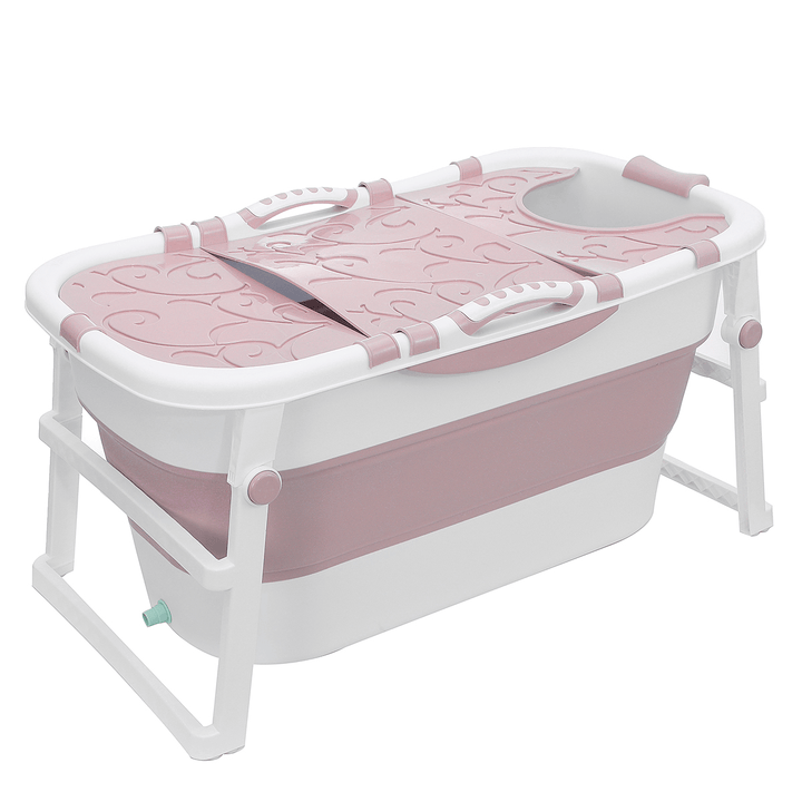 107X59X53Cm Folding Bathtub Portable Bathroom Large Capacity Soaking PVC Tub SPA Tub - MRSLM