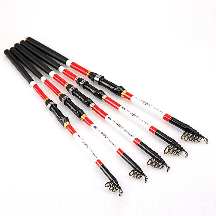 ZANLURE 1 Pcs 2.1/2.4/2.7/3M Telescopic Fishing Rod Carbon Fiber Fishing Pole Outdoor Fishing Tool - MRSLM