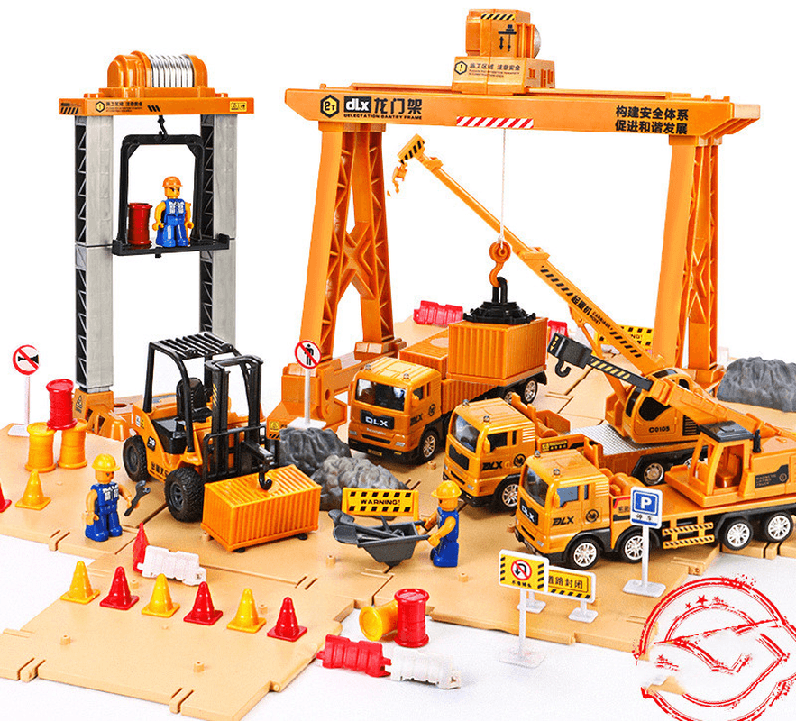 Children'S Construction Vehicle Toy Set Large Boy Excavator - MRSLM