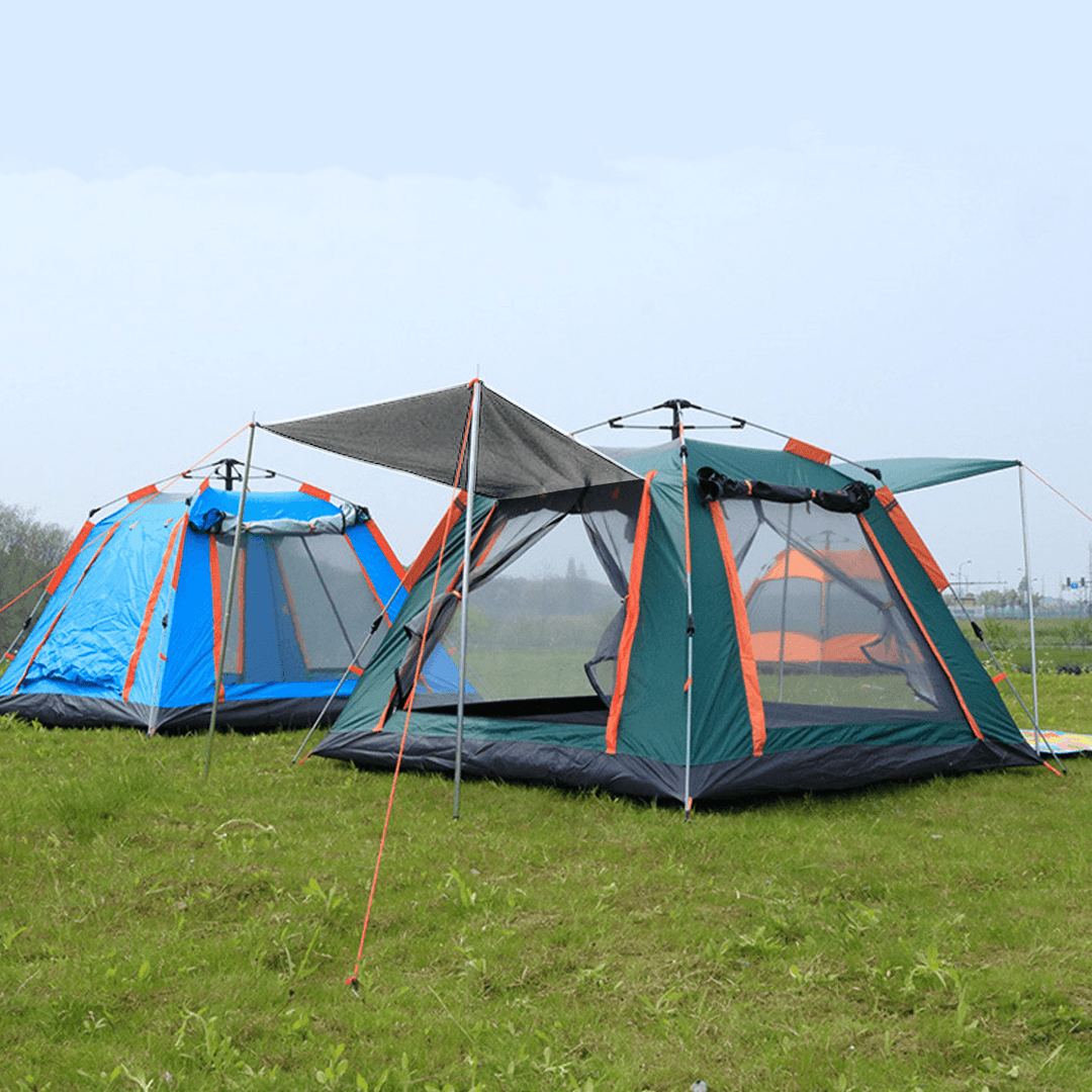 6-7 People Fully Automatic Tent Outdoor Camping Family Picnic Travel Rainproof Windproof Tent - MRSLM