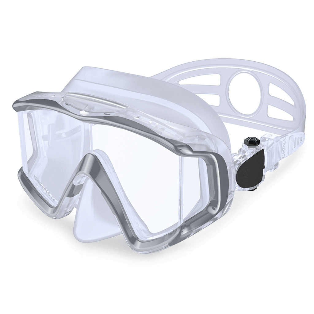 HHAOSPORT M6301 Scuba Diving Mask Glasses anti Fog Tempered Glasses Swimming Snorkeling Goggles for Adult Kids Water Sport - MRSLM