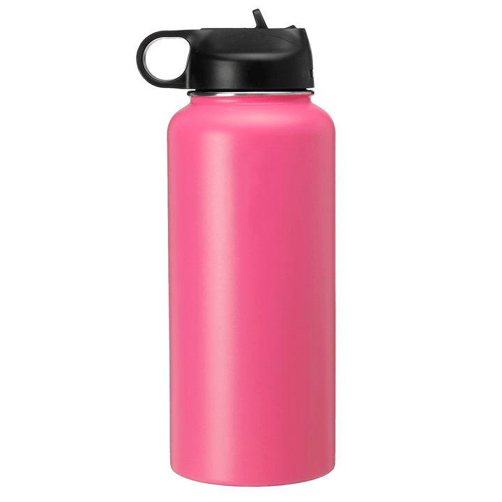 Women 946ML Portable Stainless Steel Thermos Vacuum Cup Outdoor Camping Traveling Water Bottle 32 Ounce Men Sports Water Cup - MRSLM