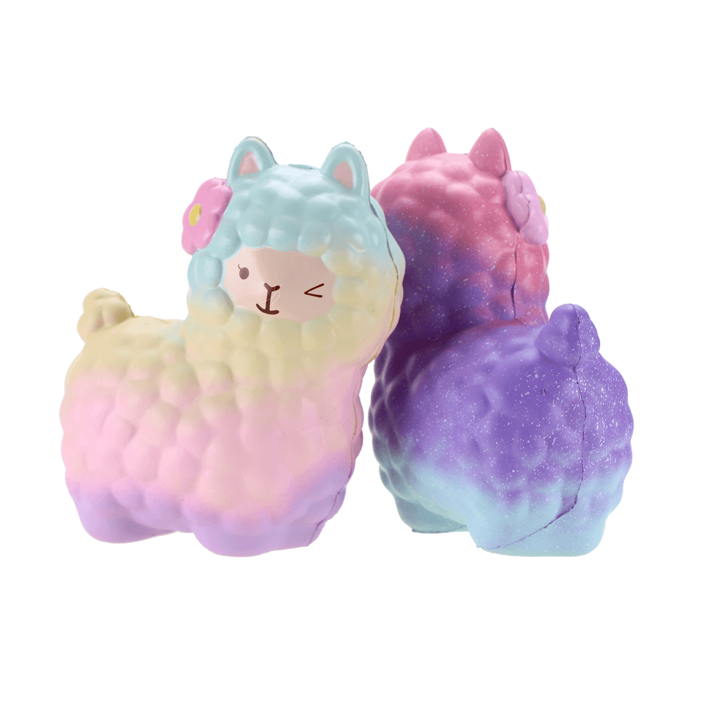 Vlampo Squishy Alpaca 17X13X8Cm Licensed Slow Rising Original Packaging Collection Gift Decor Toy - MRSLM